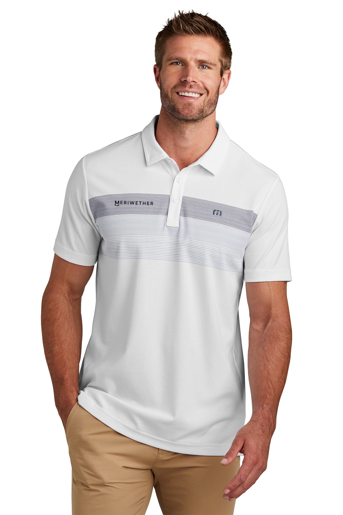 TravisMathew Men's Coastal Chest Stripe Polo